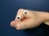 Googly eyes hand